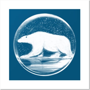 bear in a sphere Posters and Art